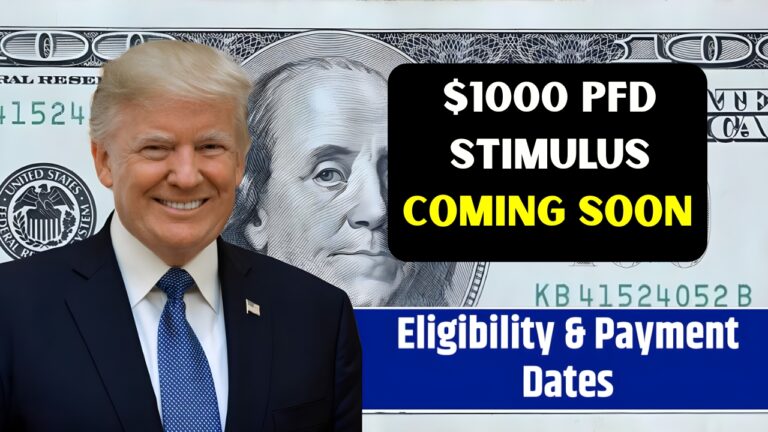 $1000 PFD Stimulus Coming Soon