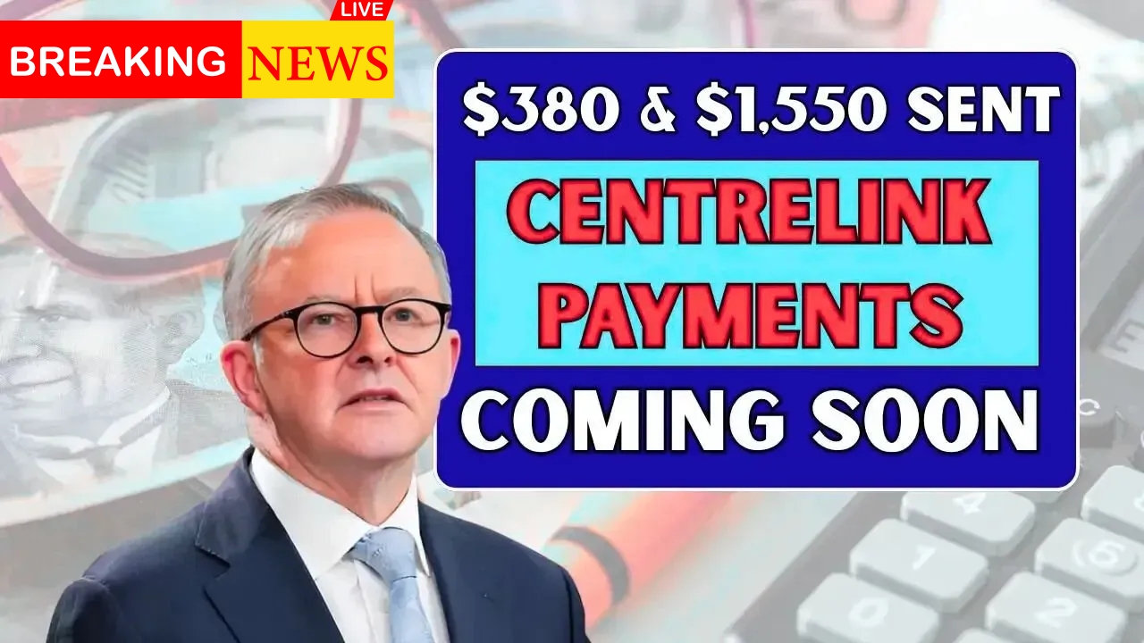 Australians to Receive $380 and $1,550 Centrelink Payments on October 20, 2025