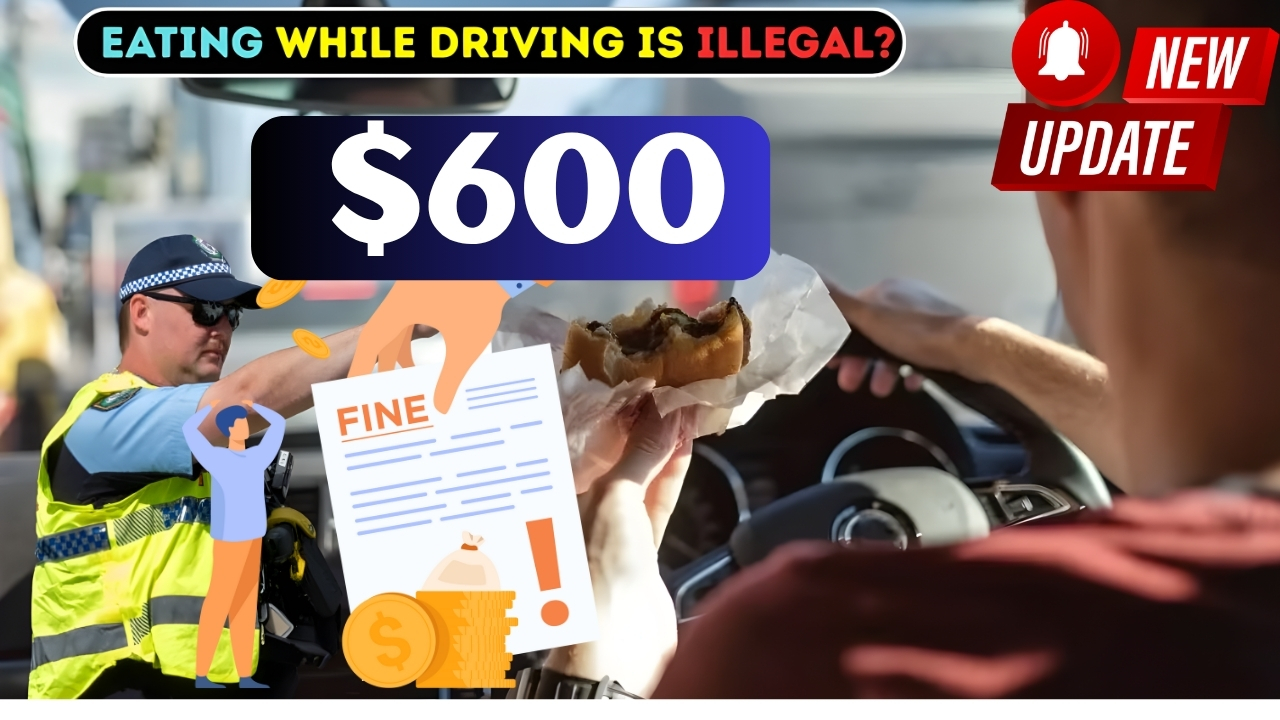Typical $300 Fines for Eating or Drinking While Driving in Australia 2025