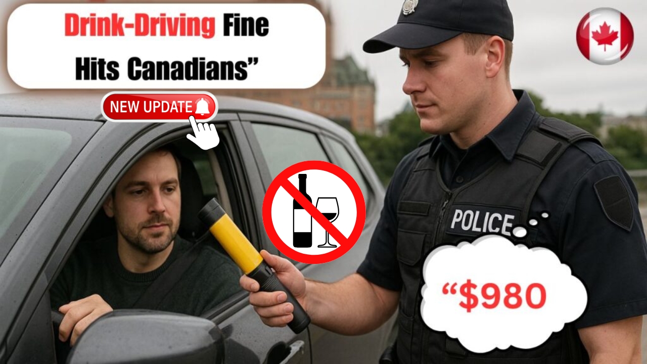 $980 DUI Drinking Fine Canada 2025 – Strict Zero Tolerance for Novice Drivers
