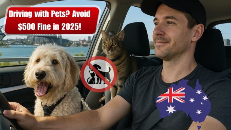 Driving with Pets in Australia 2025 – Avoid $500 Fines by Following These Rules