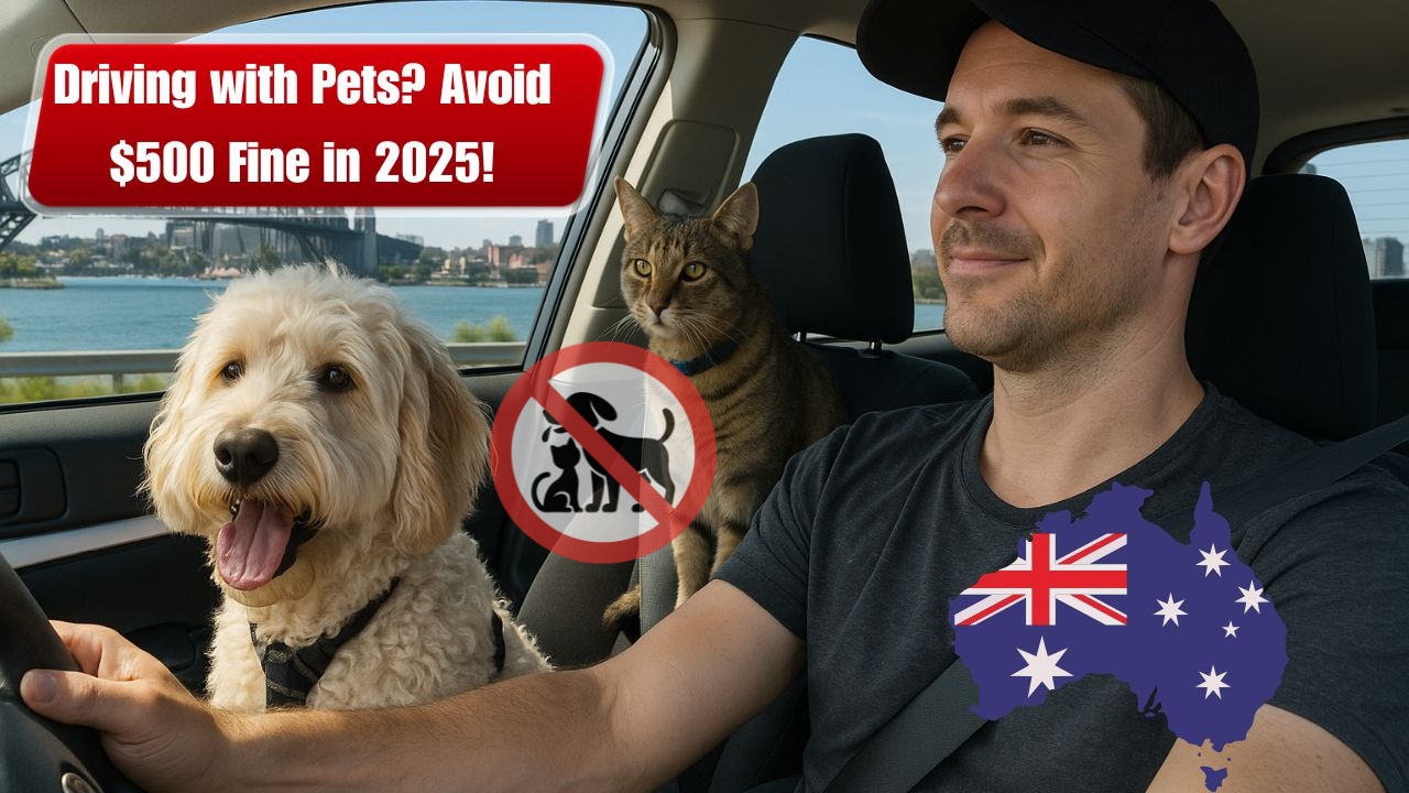 Driving with Pets in Australia 2025 – Avoid $500 Fines by Following These Rules