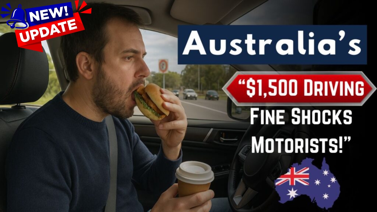 New $1,500 Driving Fines in Australia – Eating, Drinking & Vaping Banned from Oct 10, 2025