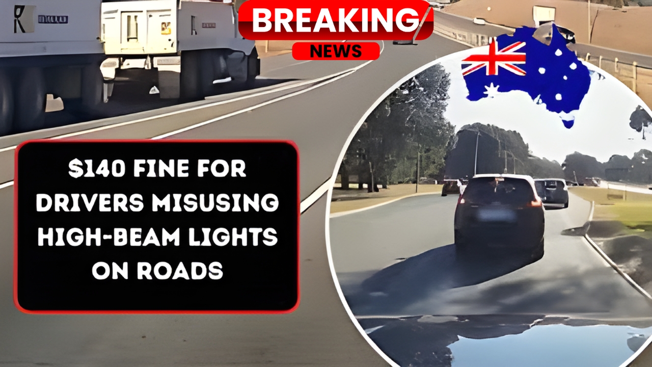Australia 2025 Traffic Rules – $140 Fine for High Beam Misuse Explained