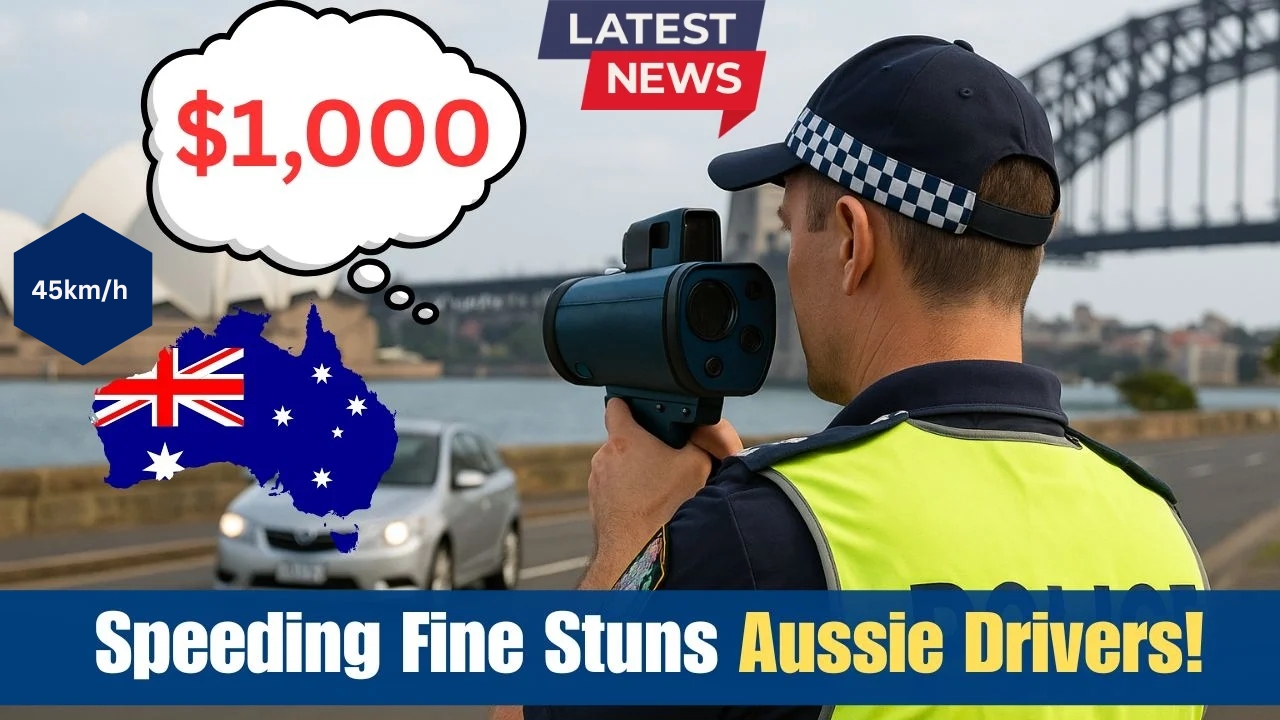 Australia’s New $1,000 Speeding Fine: Exceeding 45km/h Considered Major Offence