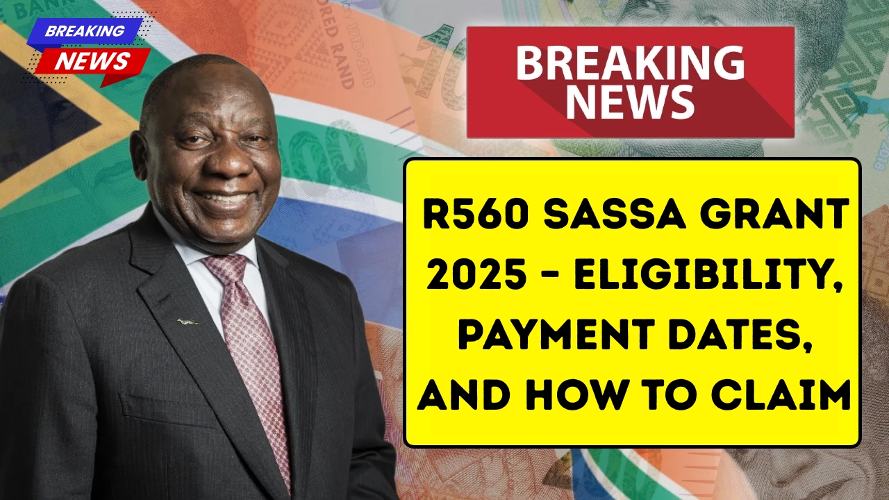 R560 SASSA Grant 2025 – Eligibility, Payment Dates, and How to Claim