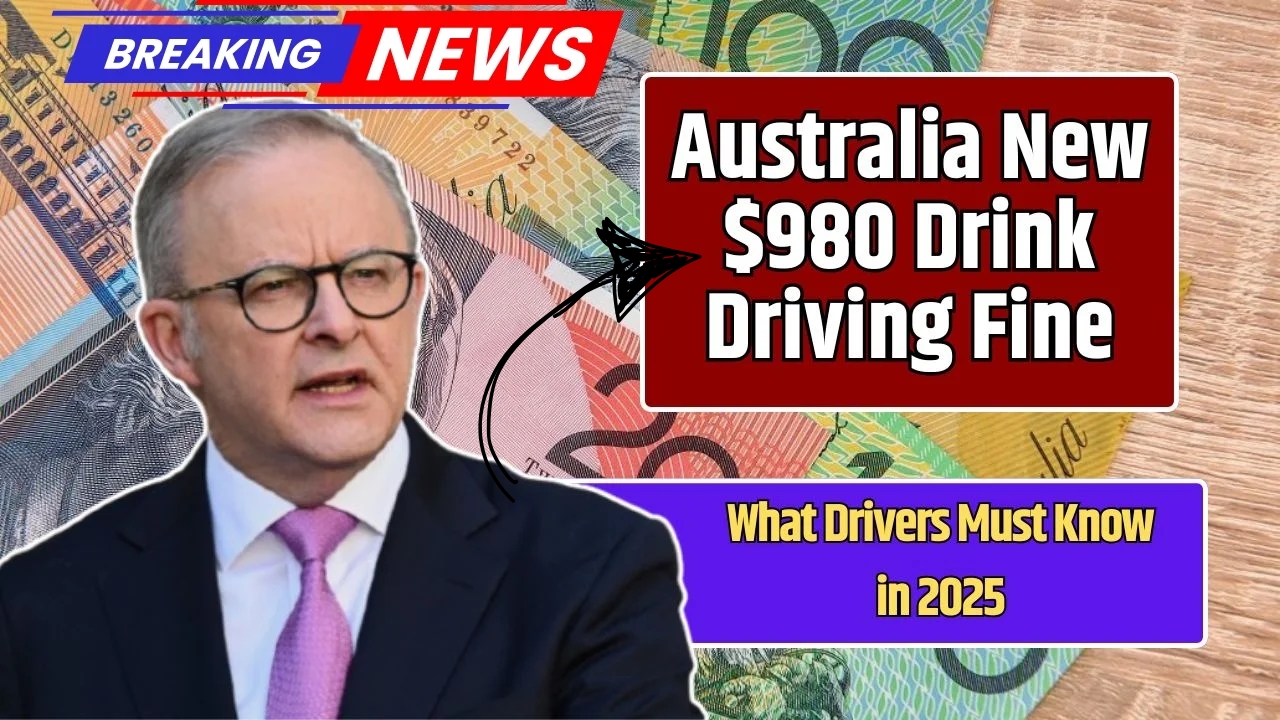 Australia BAC Limit 2025 – $980 Drink-Driving Fine Confirmed for Sydney Drivers